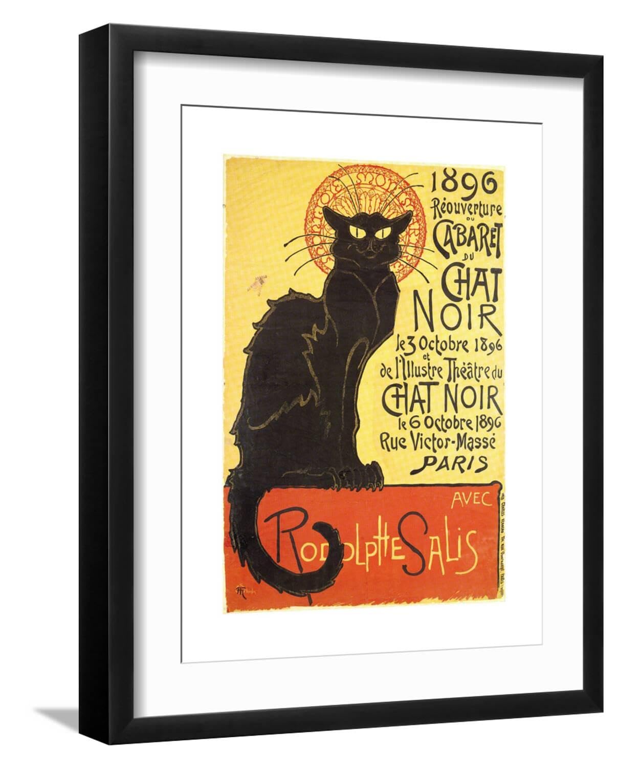 Tournée Du Chat Nor Black Cat Tour 1896 French Cabaret - Etsy