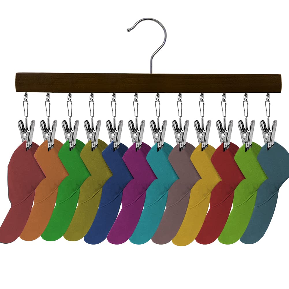 Porte-chapeaux pour porte de chambre : rangez 12 casquettes facilement dans le placard