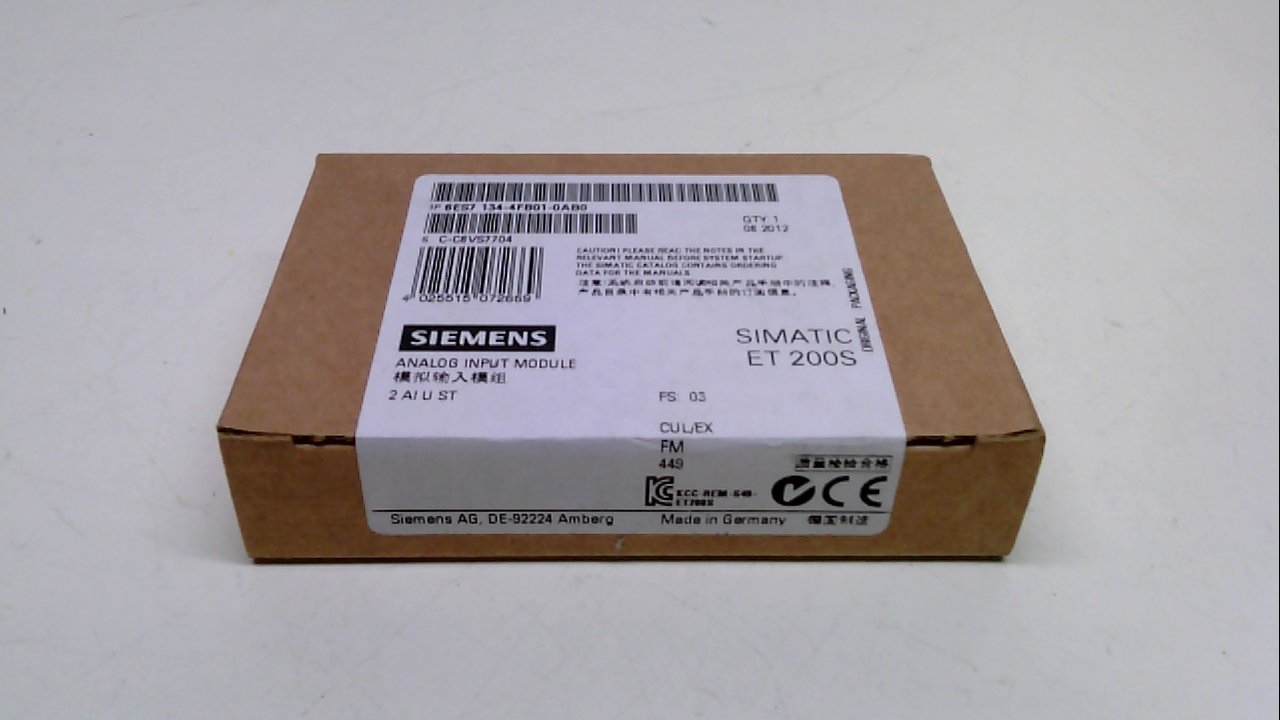 Siemens Simatic S7 6ES7 134-4FB01-0AB0 6ES7134-4FB01-0AB0 2 AI ST NEUWERTIG gebr Siemens Simatic S7 6ES7 134-4FB01-0AB0 6ES7134-4FB01-0AB0 2 AI ST NEUWERTIG gebr