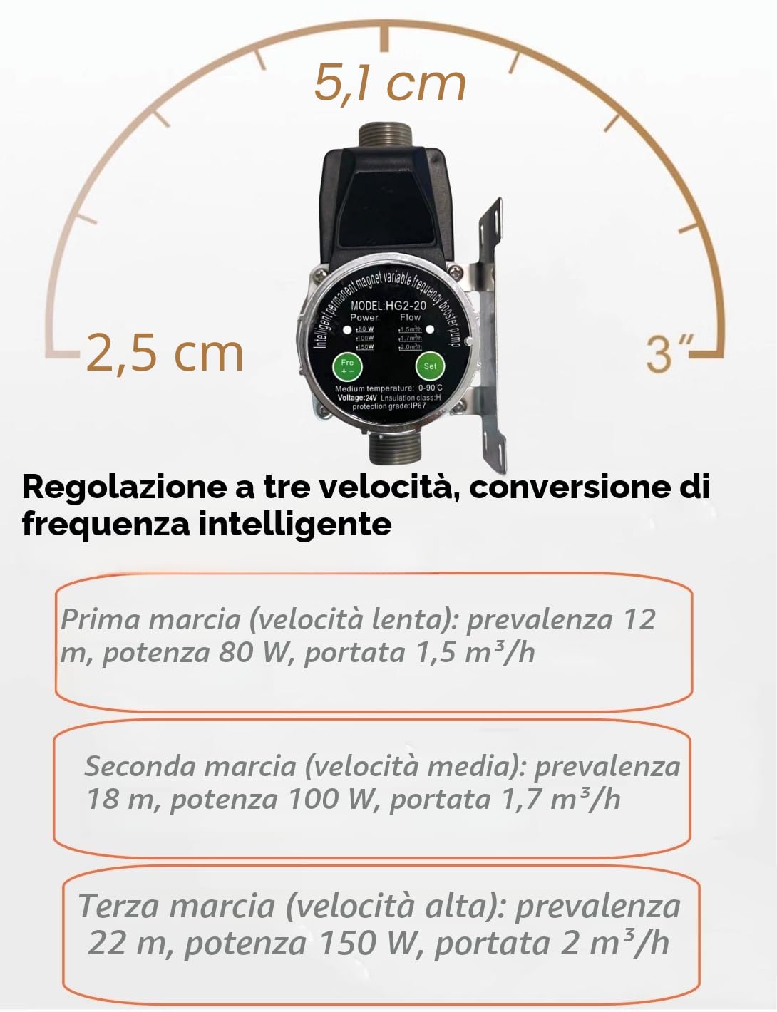 Pompa acqua automatica 24V DC, 80/100/150W, magnete permanente, controllore di pressione variabile, rubinetto per tubo di riscaldamento per lavello da cucina domestica