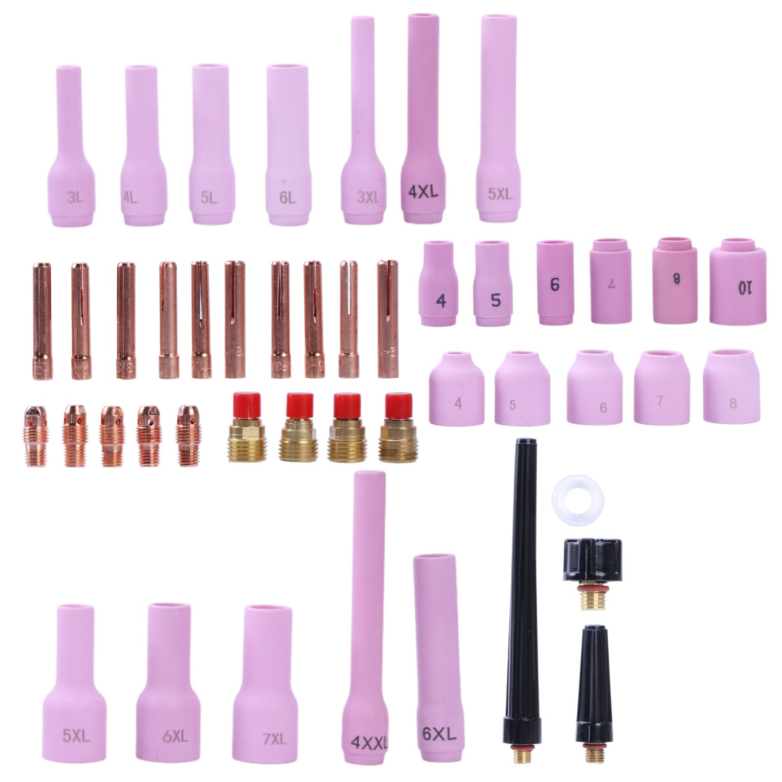 Practical TIG Lens for WP9 WP20 TIG Collet Body Practical Collets Metal Nozzle Lens Nozzle Long Torch Accessories