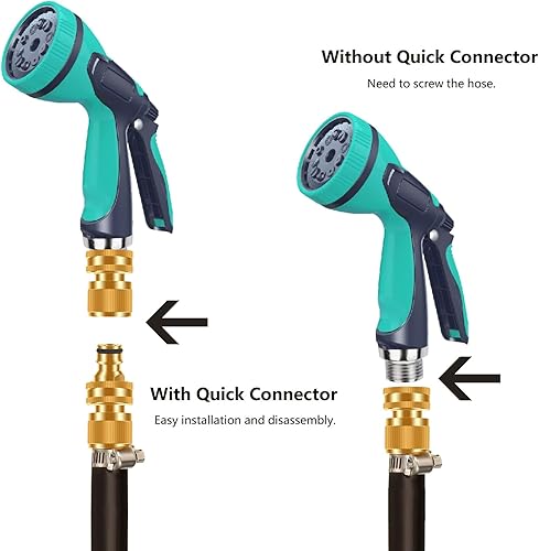 Miniatura 4 de Tubo de agua de jardín de conexión rápida, sin fugas, rosca GHT de 34 pulgadas, adaptador hembra de manguera de agua, conector de tubería de agua de