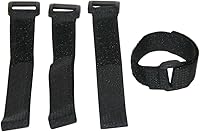 Vista 2 de Paquete de 30 correas de gancho y bucle de 8 pulgadas, correa de cable de sujeción reutilizable, correas de cable autoadhesivas duraderas