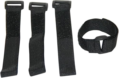 Miniatura 2 de Paquete de 30 correas de gancho y bucle de 8 pulgadas, correa de cable de sujeción reutilizable, correas de cable autoadhesivas duraderas