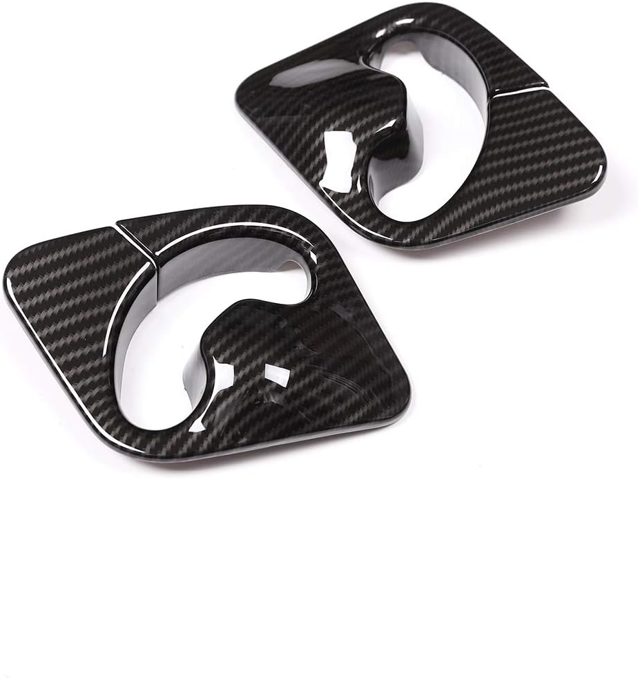 2pcs Carbon Fiber ABS For BMW X5 F15 2014-2018 Car Safety Belt Cover Trim Accessories
