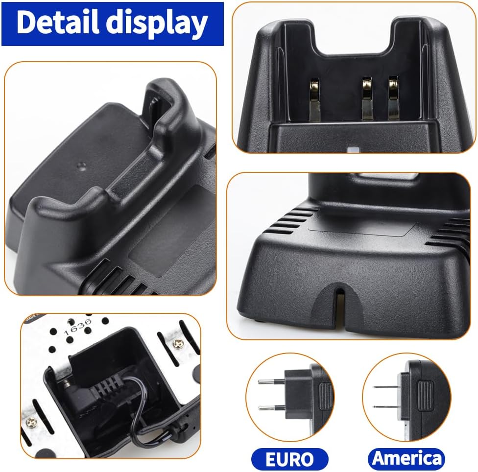 CD-34 Charger Base for Vertex Standard Radios VX-350 VX-351 VX-354 VX-241 VX-231 VX-230 FNB-V103LI FNB-V104LI FNB-V96LI Battery Charger