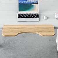 Vista 7 de Bandeja para teclado, extensión de escritorio, estante de cajón para teclado, bandeja de plataforma para teclado de computadora, instalación sin