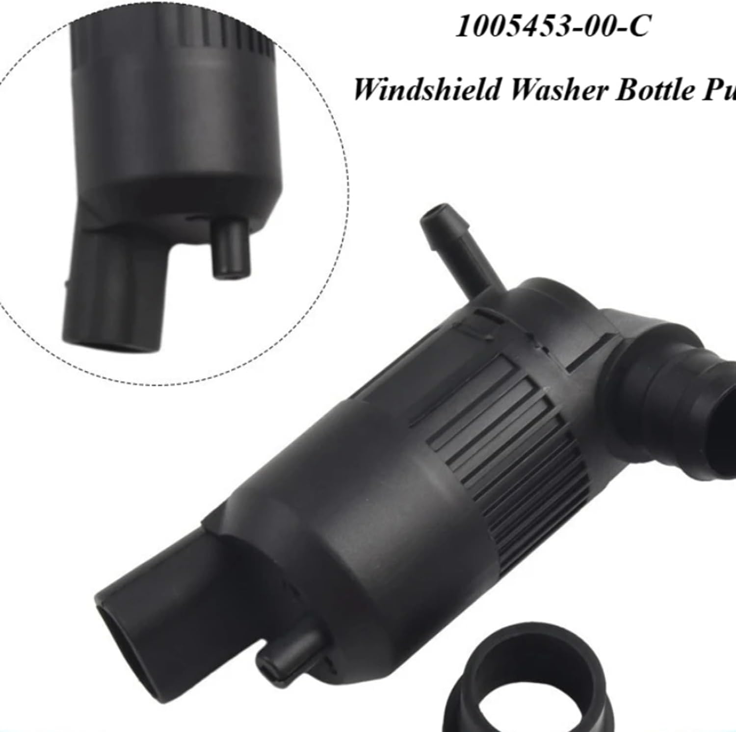 Windshield Washer Pump For Tesla Model S 2012-2021 Washer Bottle Pump Replacement Washer System Component Direct Fit Front Washer Reservoir 1005453-00-C 100545300C