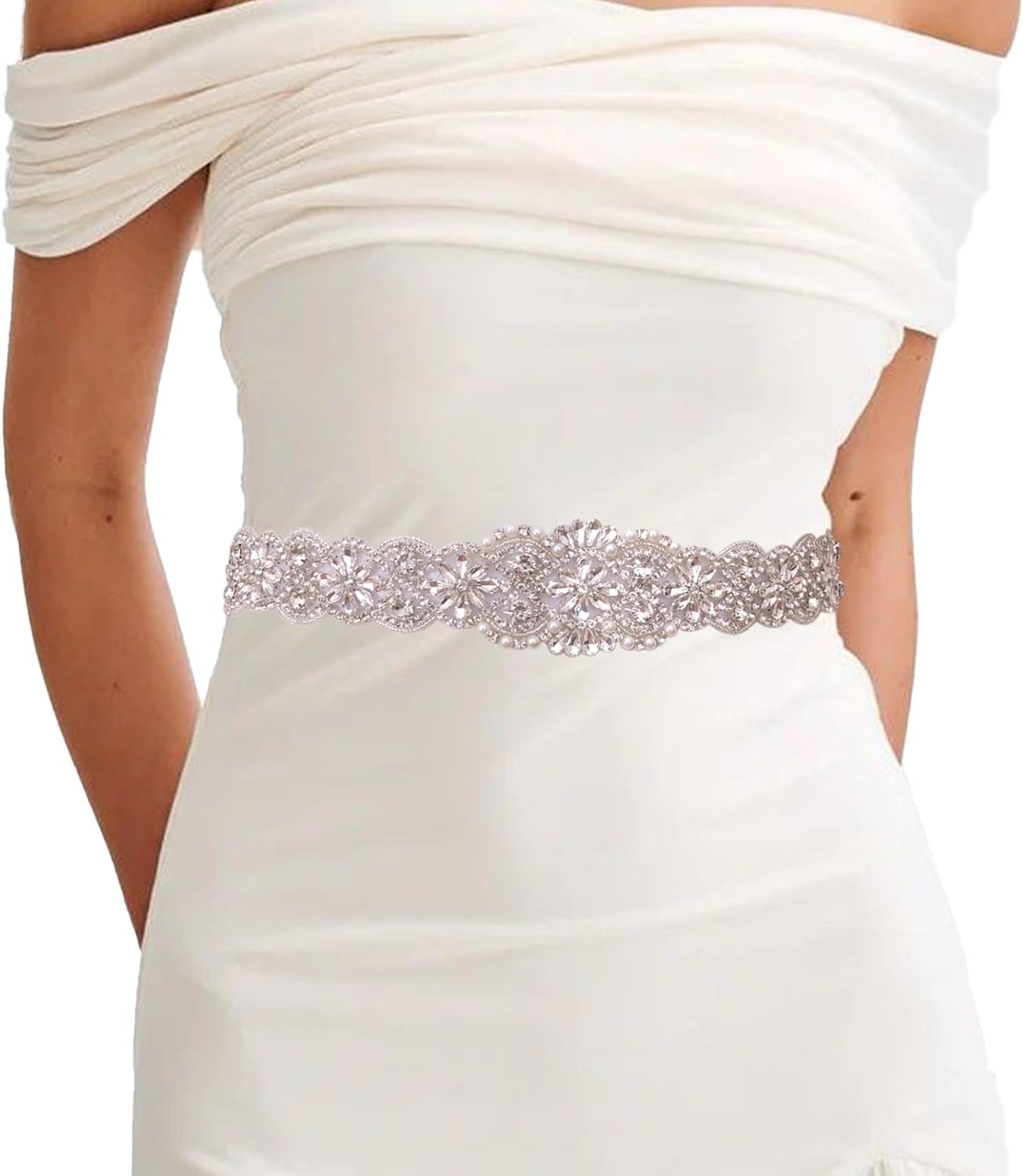Wedding Belt Crystal Bridal Belt Handmade Rhinestone Sash Belts for Dresses