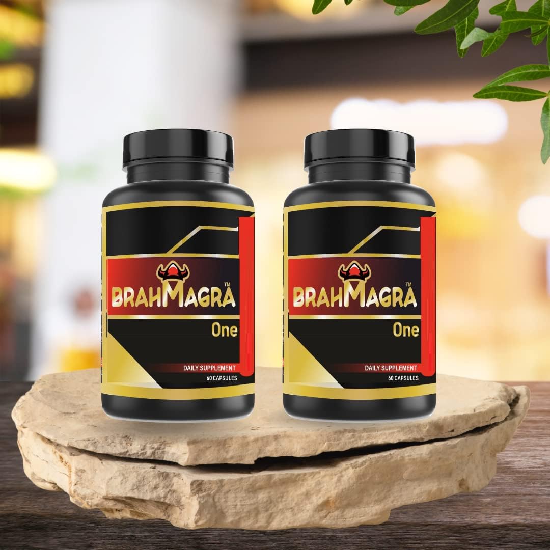 BRAHMAGRA ONE - Wellness Pack Stamina and Boost Energy with Benefits of Gokhru, Museli, Ginger for Men (Pack of 2)