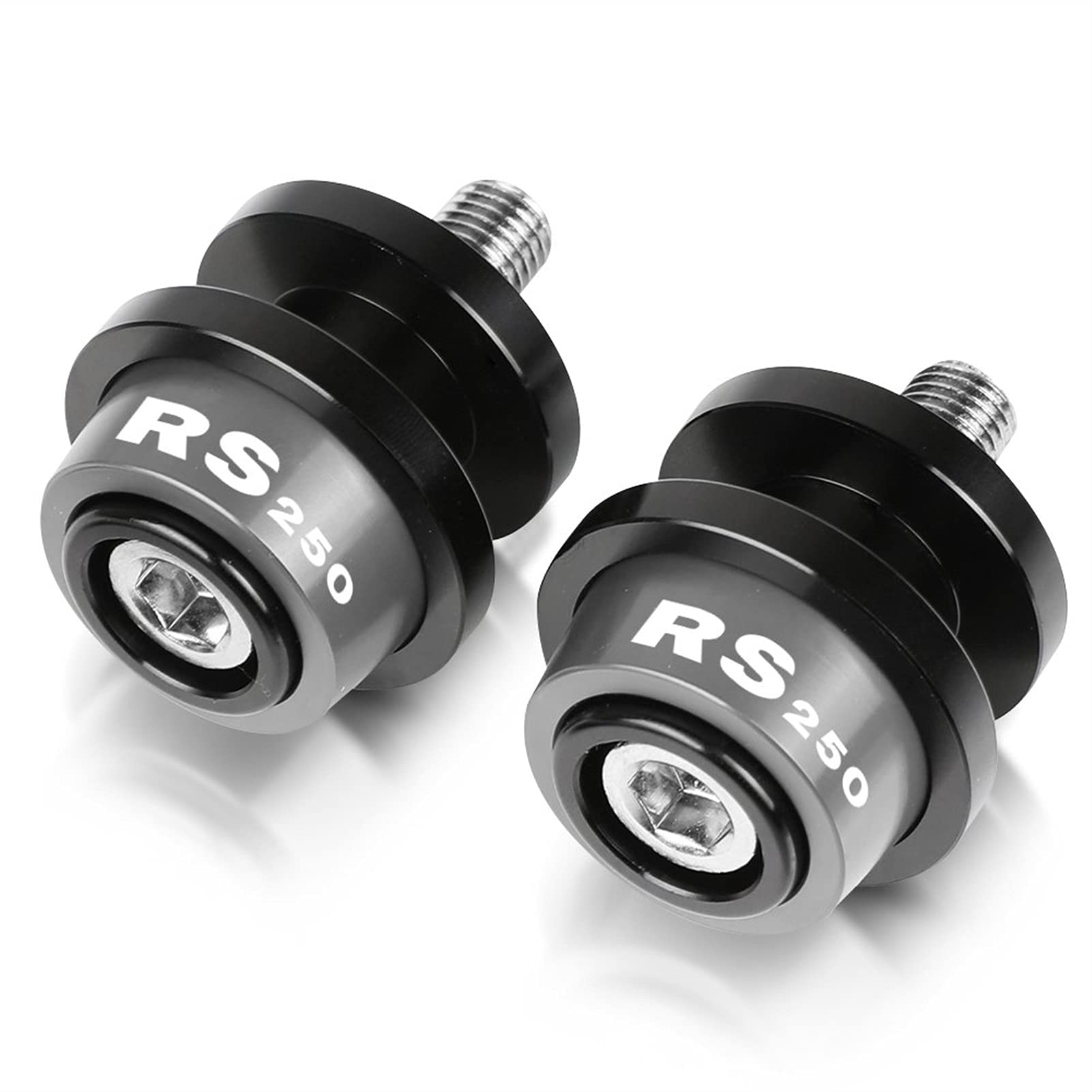 Akcesoria motocyklowe. DLA APRILIA RS250 RS 50 125 250 1998-2003 2002 2001 2000 Motocykl CNC 8 MM Stojak Śruby Wahacza Suwak Szpule (Kolor : Gray)