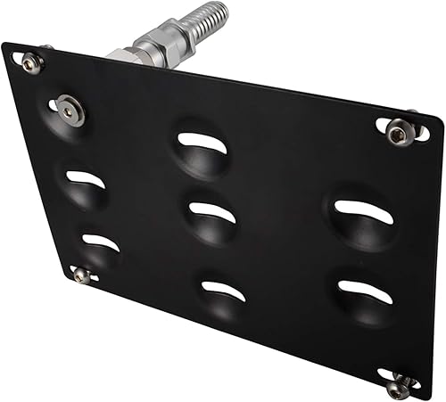 Miniatura 3 de runmade Adaptador de gancho de remolque para parachoques delantero, soporte de montaje para placa de matrícula, compatible con BMW E39 E46 E90 E91