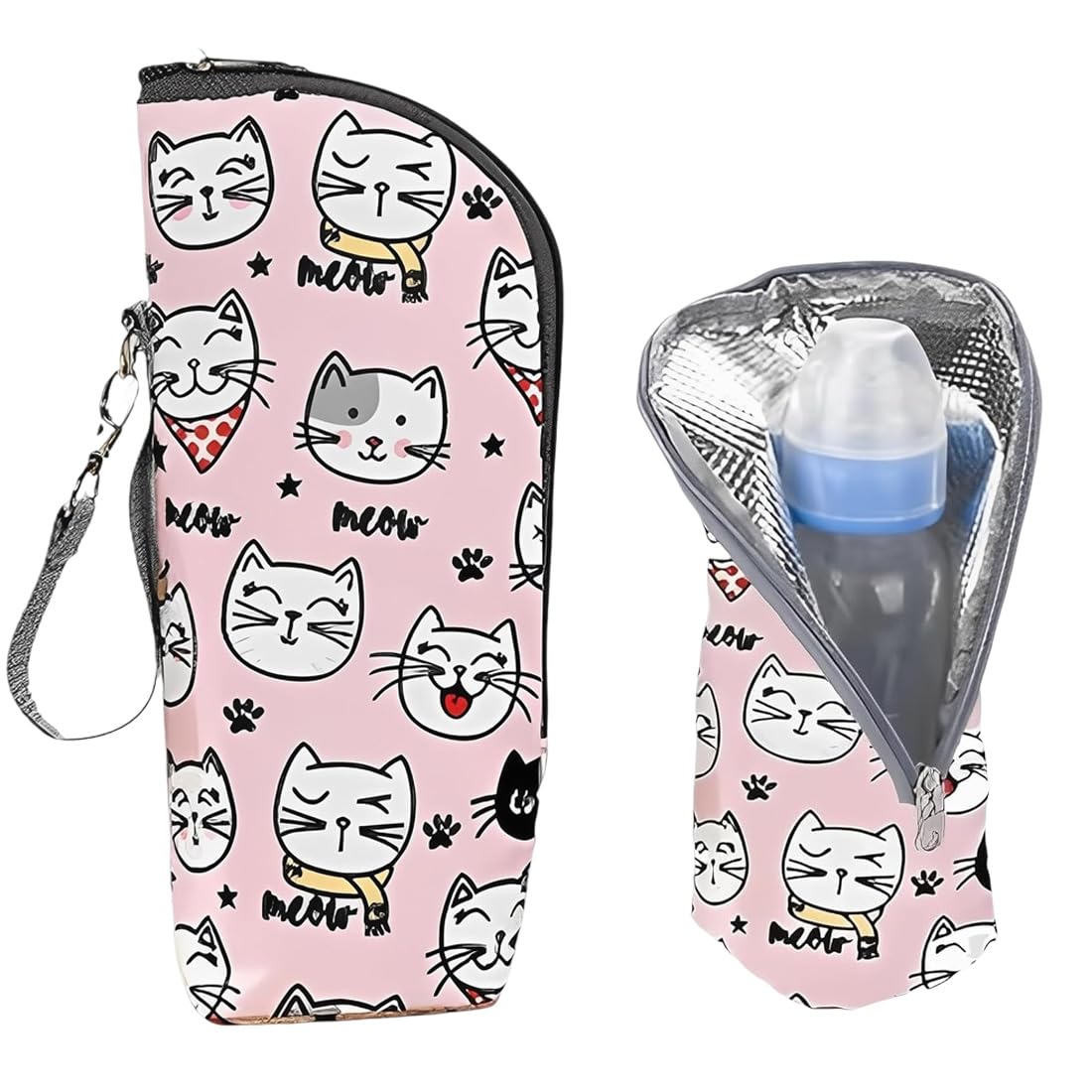 1 Pezzo Porta Biberon Termico Borsa Termica per Biberon - Porta Biberon Portatile con Strato Isolante - Per Scorta Latte, Acqua e Viaggi