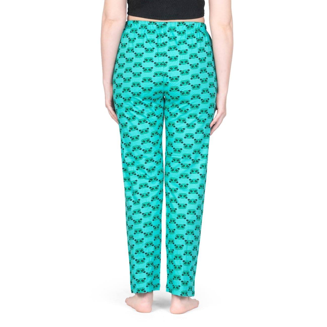Real Basics Women's Cotton Printed Pyjama Pack of 2(RB-W-PJ-4XL-P2-S2(Panda+Cherry)_Multicolor_4XL) 4