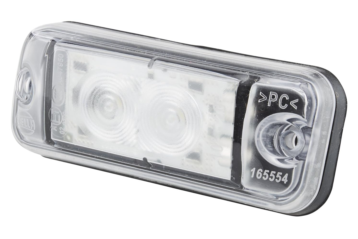 HELLA 2PF 009 514-001 Position Light - LED - 24V - Fitting/Screw Connection - Lens Colour: Crystal clear - LED colour: White - Front - Quantity: 1
