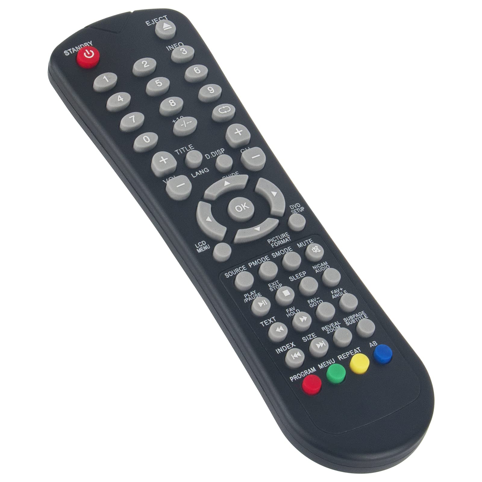 VINABTY Replacement TV Remote Control Fit for BAIRD CN42BAIR TV Remote Controller, Black - Image 3
