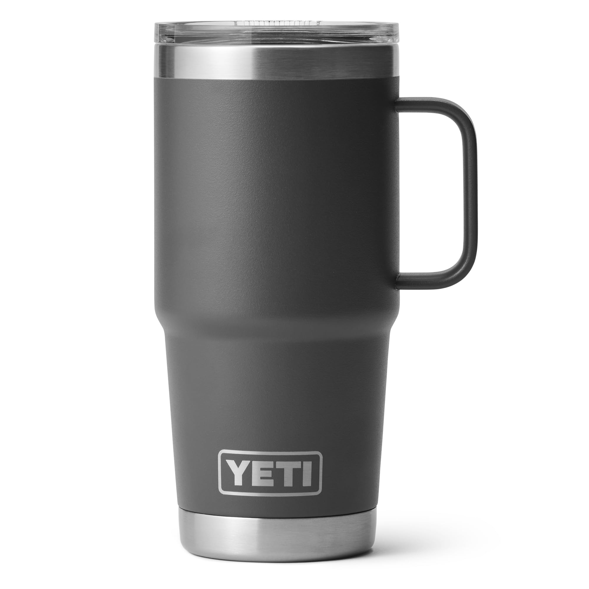 YETI Rambler – Tasse de voyage de 591 ml (anthracite) – Tasse à café de voyage en acier inoxydable avec couvercle étanche et solide – Tasse à café isotherme pour garder les boissons chaudes ou froides