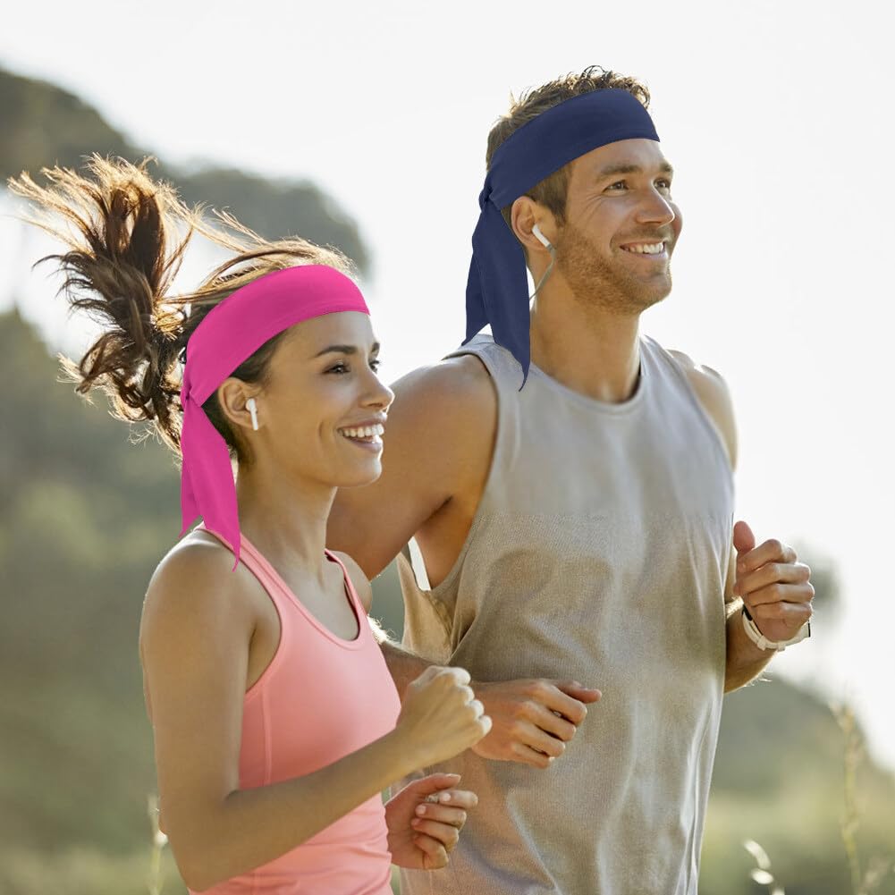 Stretchy Sports Headband For Men & Women | Sweatband For Running, Gym, Yoga - Moisture Wicking