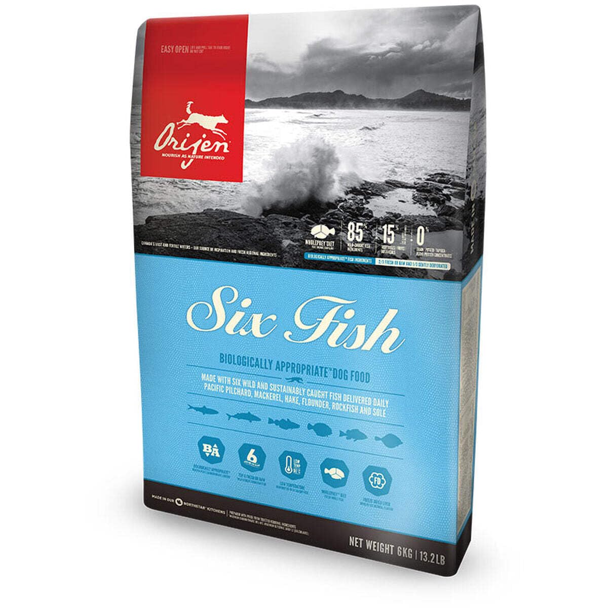Orijen Six Fish 11.4 kg (Lot de 1) Adulte Poisson
