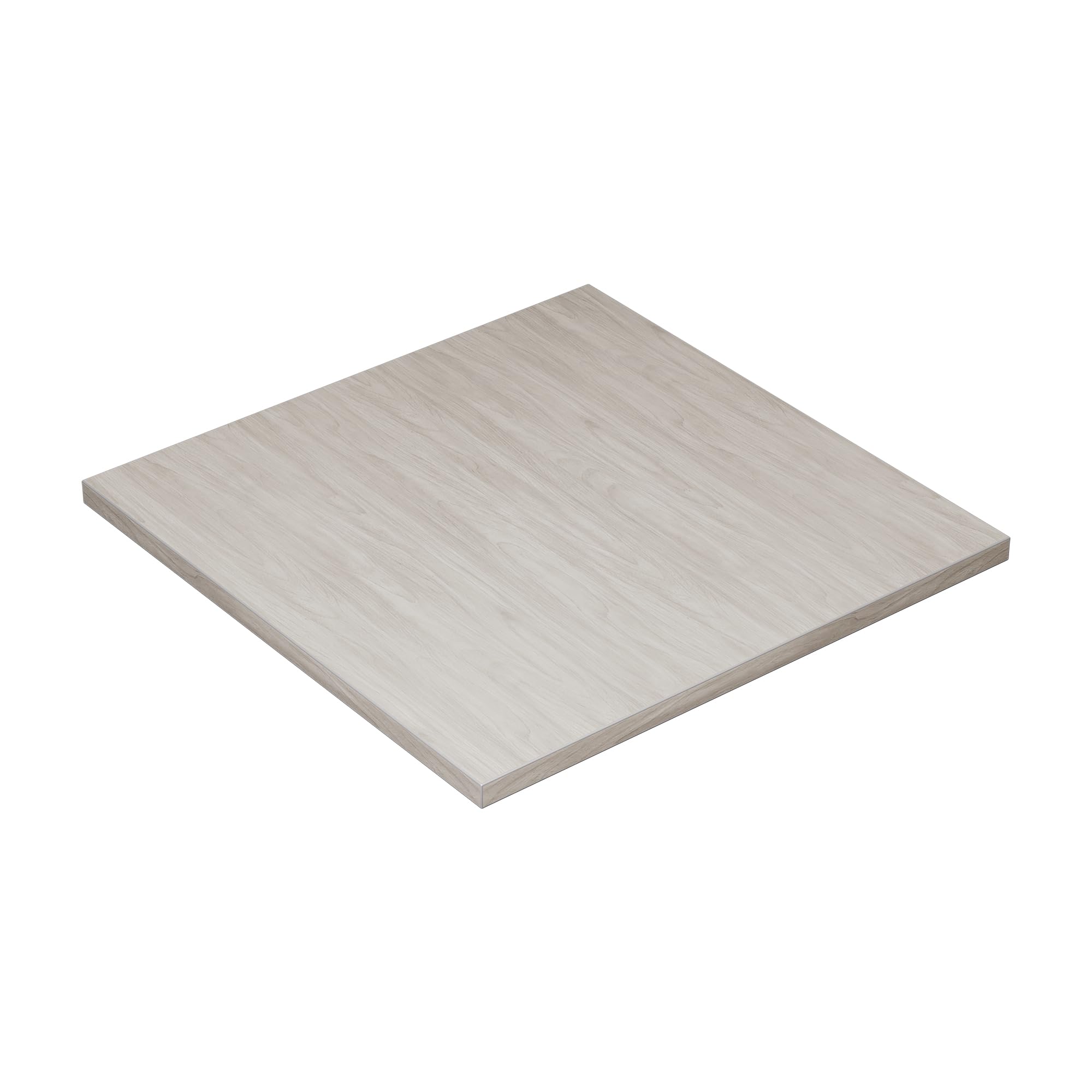 Tischplatte Spanplatte 25 mm Gebleichte Kiefer 60x60 cm, Küchenarbeitsplatte Möbelplatte, verstärkte ABS-Kanten, für Regal Schreibtisch Werkstatt