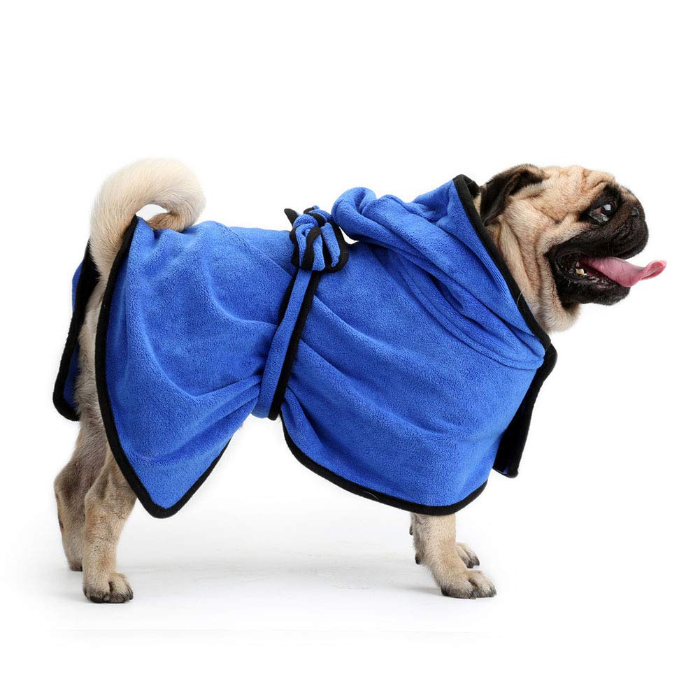 Peignoir Serviette de Bain pour Chien Microfibre Peignoir pour Chien Grand Petit Séchage Rapide, Serviette de Bain pour Animaux