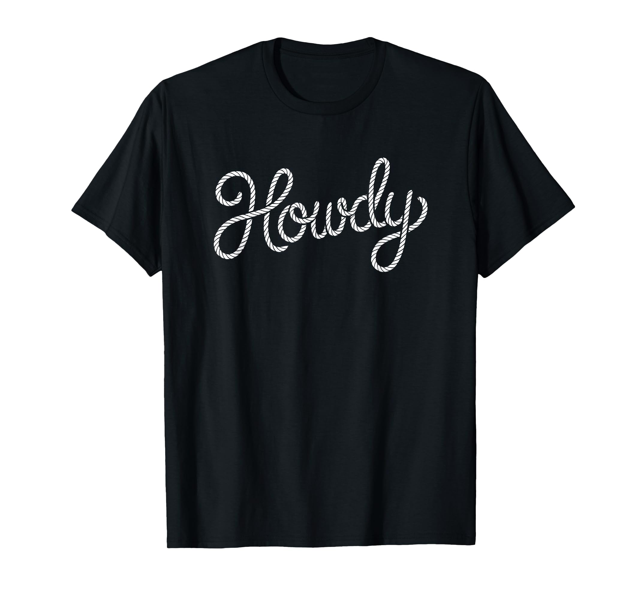 The Word Howdy Rope Script | Western Rodeo Style T-Shirt