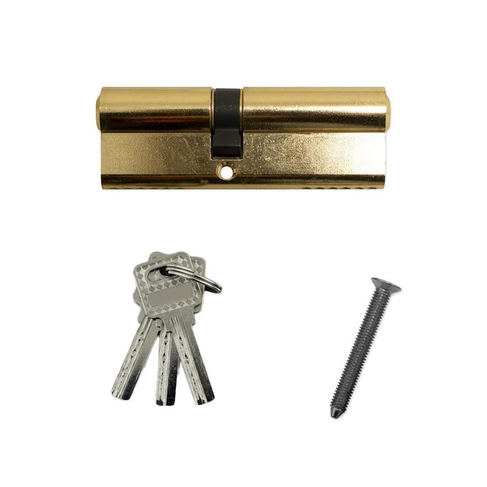 Cylinder Lock, Stander Cylinder AB Key Anti-Theft Core Interior Door Lock Handle Bedroom Barrel(A)