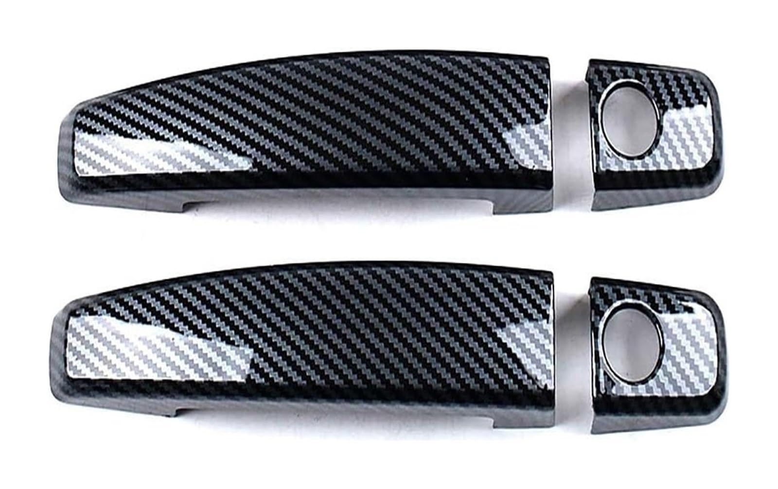 Ysbvblrmrv 2 Doors Carbon Fiber Pattern Car Outside Door Handle Cap For Buick Lacrosse Dual Hole Door Handle Cover - Anti-Scratch Protective Upgrade Kit Bowl Modification 2009-2016(2 Doors Carbon Fiber Pattern)