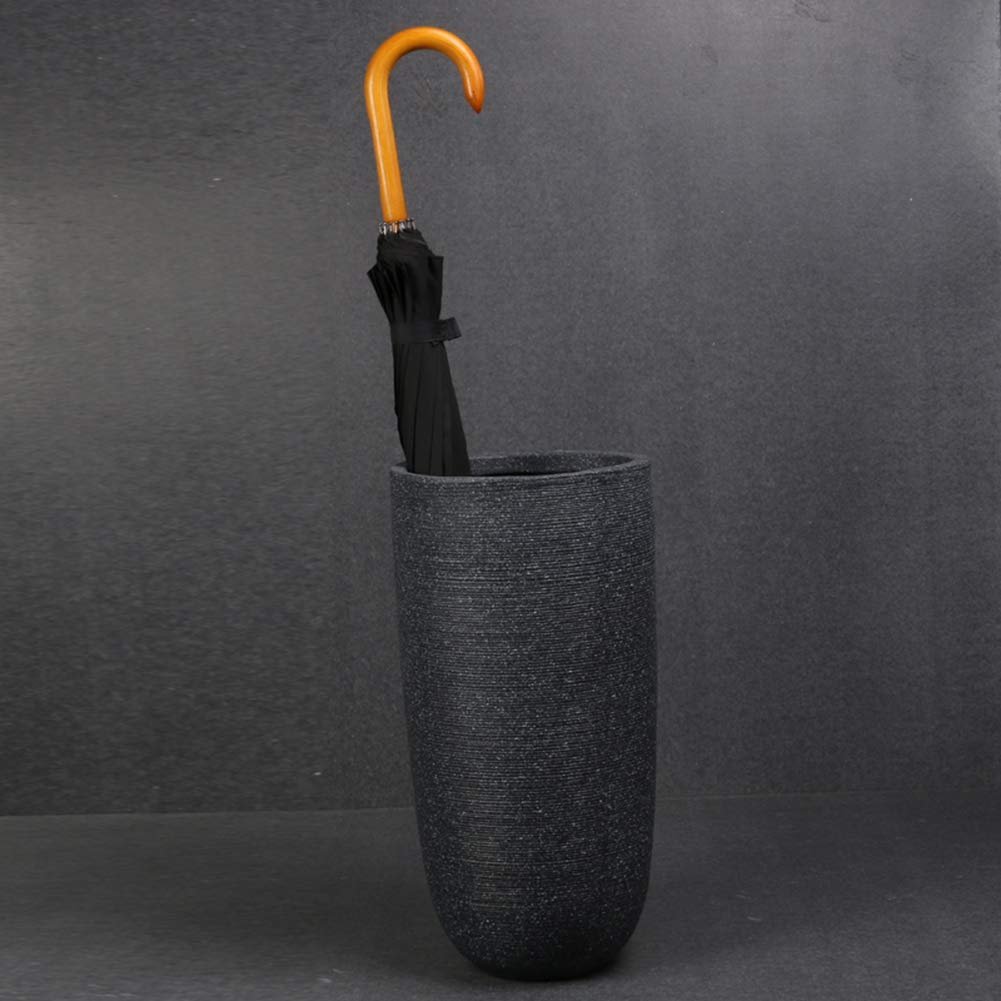 WXYZ Posición creadora Paraguas, Paraguas Retro Cubo, Conveniente for el hogar del Hotel Oficina Paraguas Almacenamiento Cubo, la decoración del hogar 51x26cm Negro y Negro