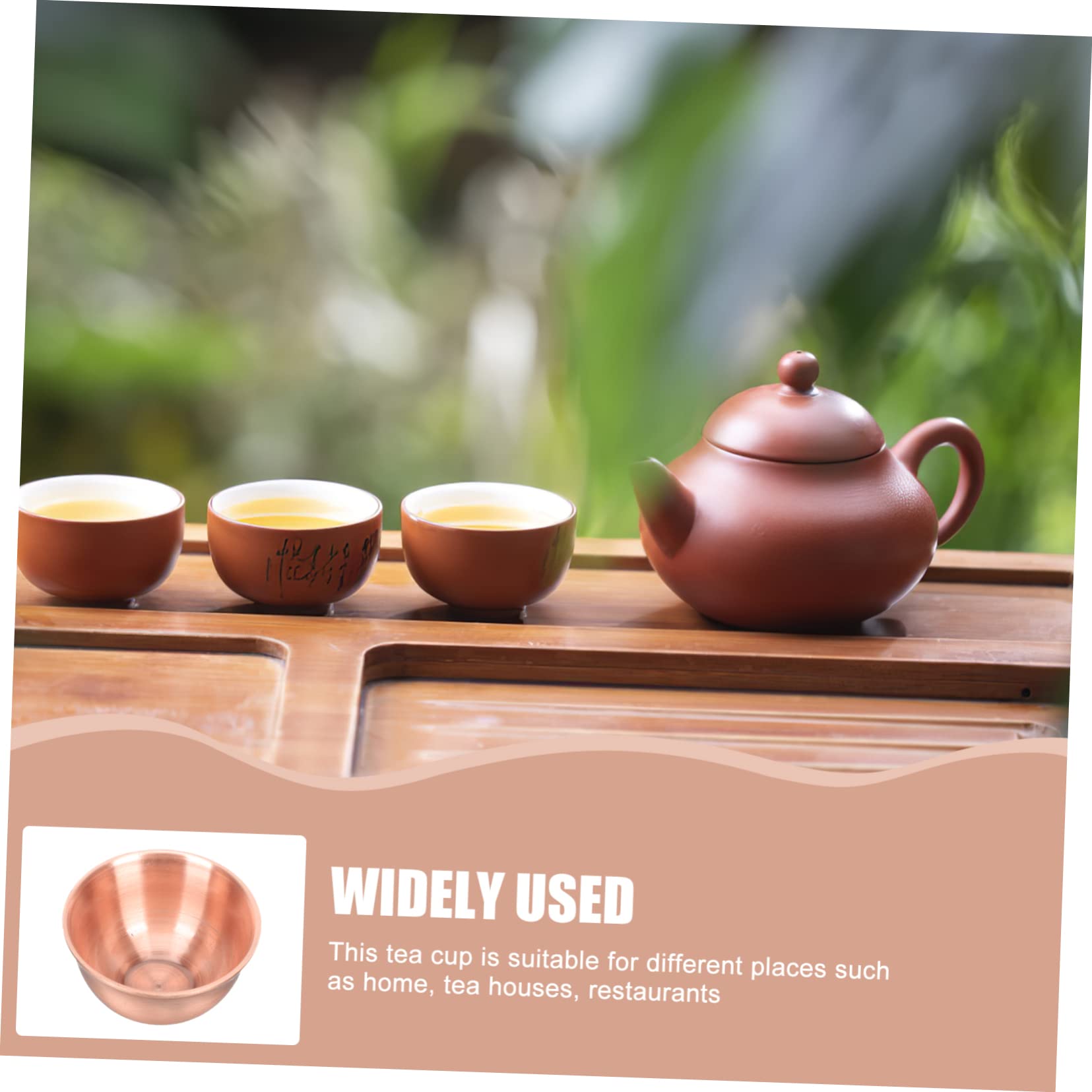 LABRIMP 5 Pz Tazza Da Tè Ciotola Da Tè Kung Fu Tazze Da Cinesi Matcha Chawan Stoviglie Cinesi Stoviglie Tradizionali Ciotola Da Domestica Di Matcha Rosso Rame