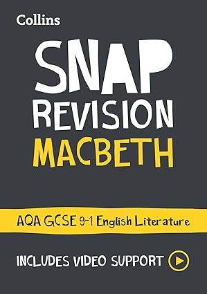Macbeth: AQA GCSE 9-1 English Literature Text Guide: Ideal for the 2026 and 2027 exams (Collins GCSE Grade 9-1 SNAP Revision) book cover