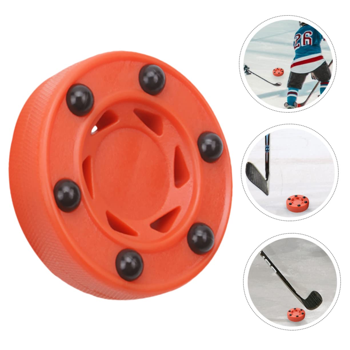 Milisten 3pièces Balles De Hockey sur roulettes Spéciales Entraînement Et Compétition Idéales pour Lisses Intérieures Et Extérieures Durabilité Élevée Et Glisse Optimale De Balles
