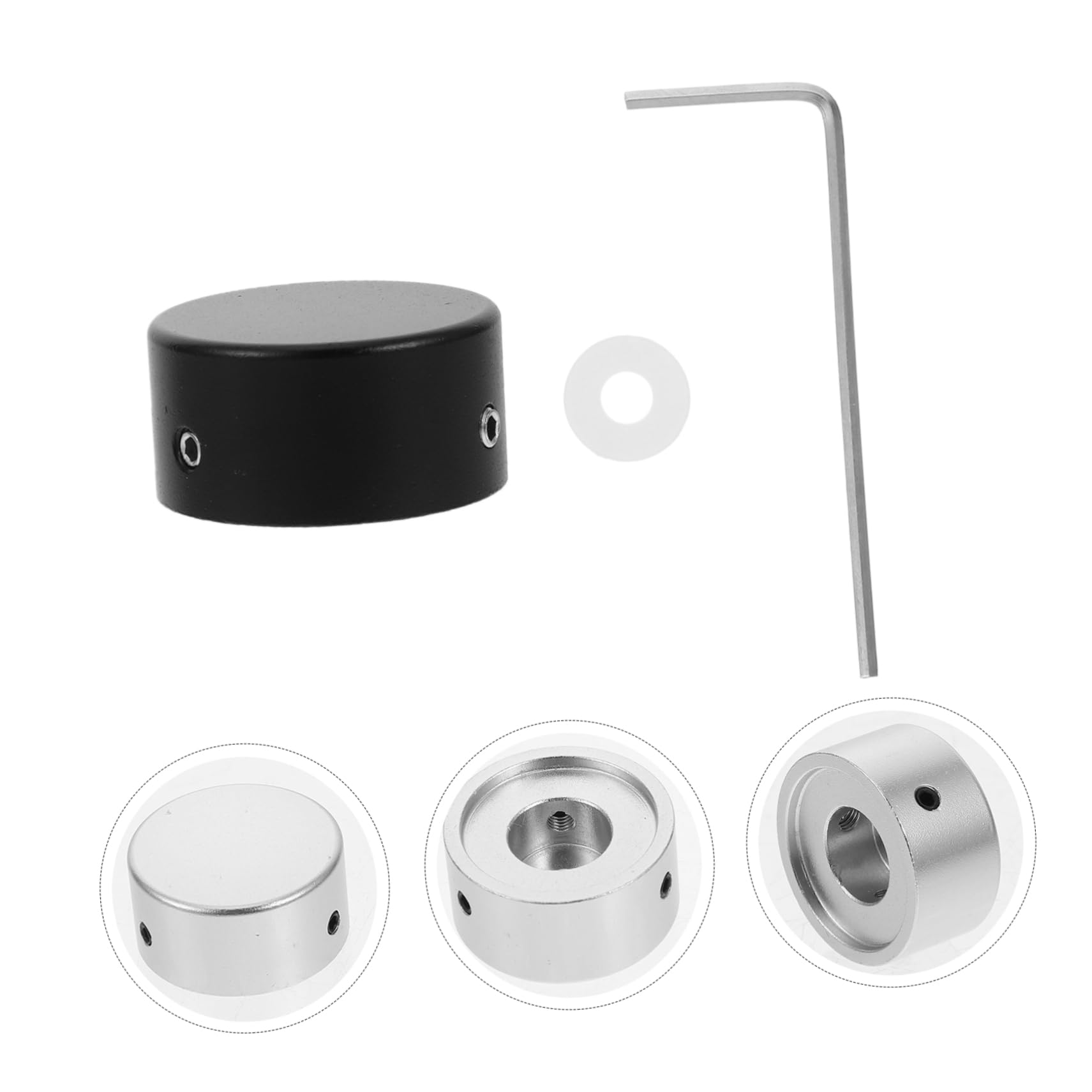 VICASKY 3pcs Guitar Knobs Replacement Knobs Potentiometer Guitar Parts Accessories