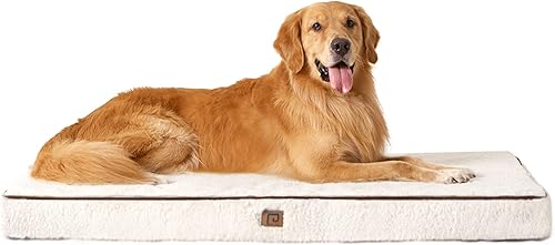 EHEYCIGA Cama impermeable para perros grandes con funda extraíble, cama ortopédica lavable para perros grandes y medianos, cama de espuma para