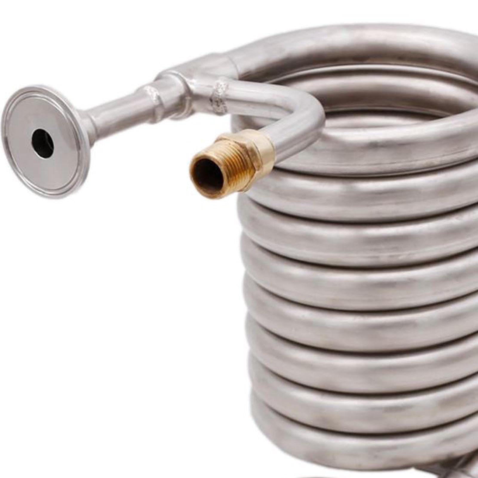 Nouveau refroidisseur de moût à contre-courant en acier inoxydable, brassage de bière, serpentin de refroidissement de bière en acier inoxydable, équipement de brassage de bière et de vin à la maison