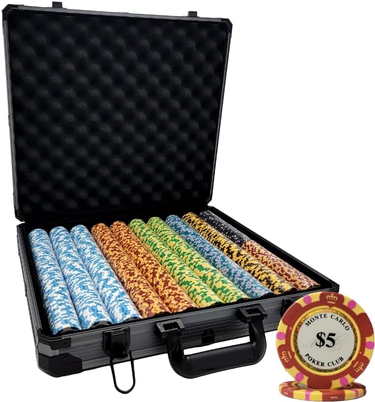 1000 chips Deluxe Black Case 1000 chips Deluxe Black Case