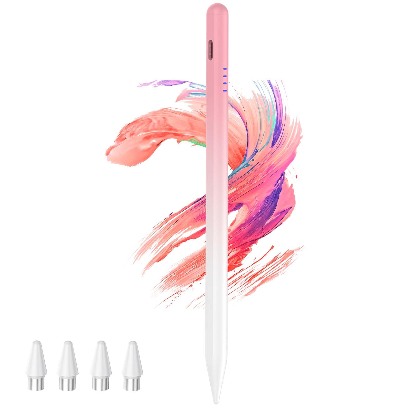 Kenkor Tablet Stift for Android, Stylus Pen für Touchscreens, POM Feder Type-C Active Stift Kompatibel mit Switch/Samsung/Huawei/Oppo/Mi/Vivo und Anderen Android Phone und Tablet (Farbverlauf Rosa)