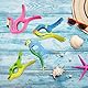 4 Stück Strandtuch-Clips mit Flanellbeutel – Flamingo, Schwalbe, Krokodil, Fisch – tragbar für Pool-Stühle