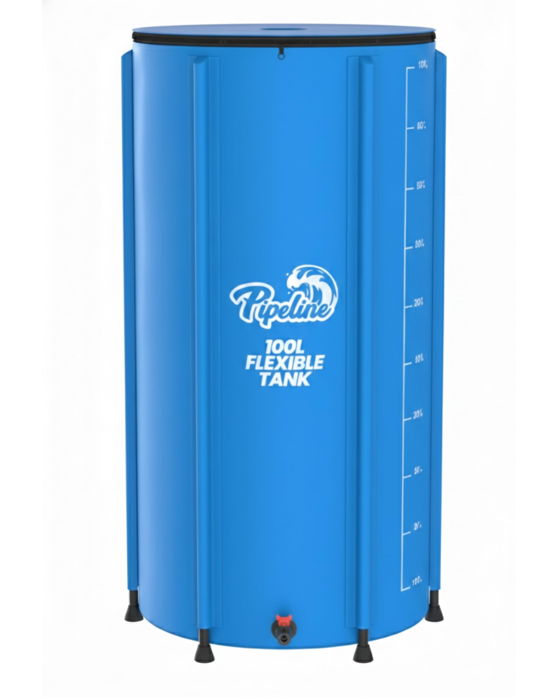 Pipeline Pumps & Sprayers Blue Pipeline 100L Flexible Rain Barrel Tank – Collapsible Rainwater Tank For Garden Water Storage, Portable Water Butt & Rain Barrel Water Collector For Greenhouses, Allotments & Uk Gardens