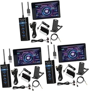 Mikikit Network Data Monitor LCD Screen 3pcs PC Computer Secondary Screen tableta de escritura LCD para niños 3.5 Inch Mini Monitor Linux RAM Data Monitor