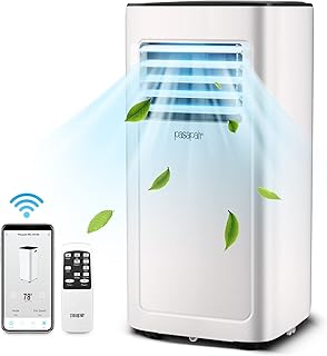Portable Air Conditioner – Pasapair 8000BTU WIFI Portable AC Unit with App – Air Conditioner for Room with Cooling, Dehumidifier, Fan, Sleep Model 4-in-1 - Space-Saving, Efficient and Energy-Saving