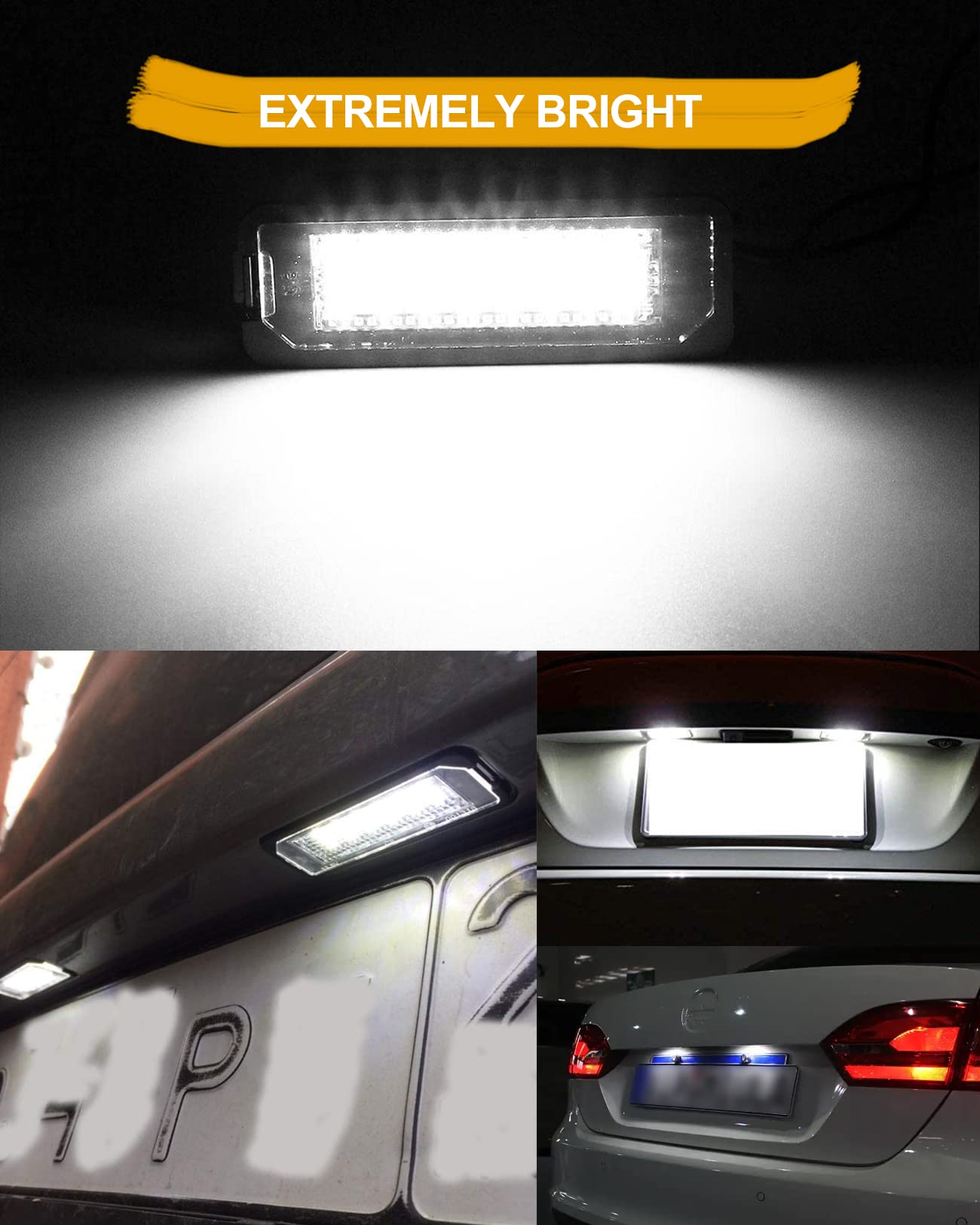 Luci Targa LED Per Auto Volkswagen Golf 5/6/7 - 5W 12V Bianco Freddo 6000K, 2 Pezzi, CanBus OK - Foto 13