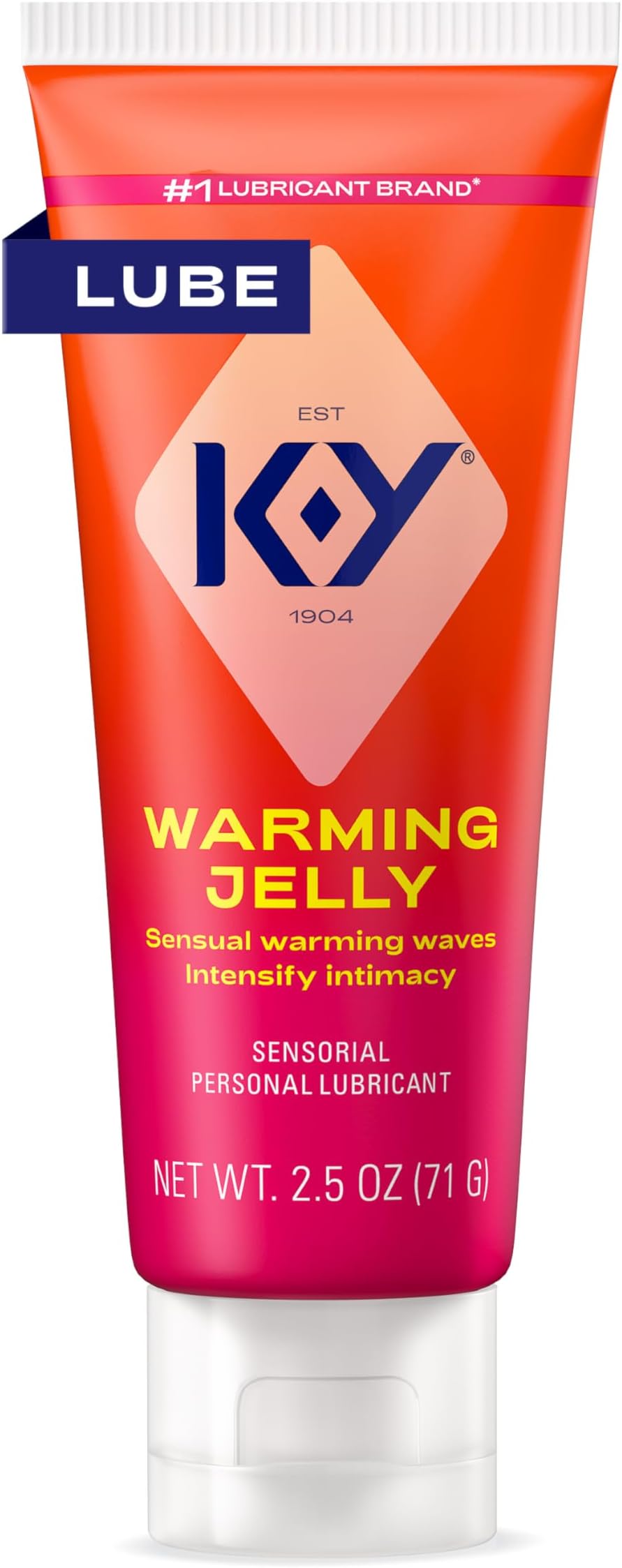 Warming Jelly Personal Lubricant (2.5 oz), Premium Non-Greasy Warming Lube For Women, Men & Couples (Package May Vary)