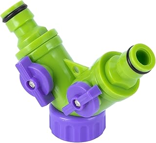 DERIVAÇÃO TIPO Y, 3/4", 2 SAÍDAS AJUSTÁVEIS VERDE E ROXA