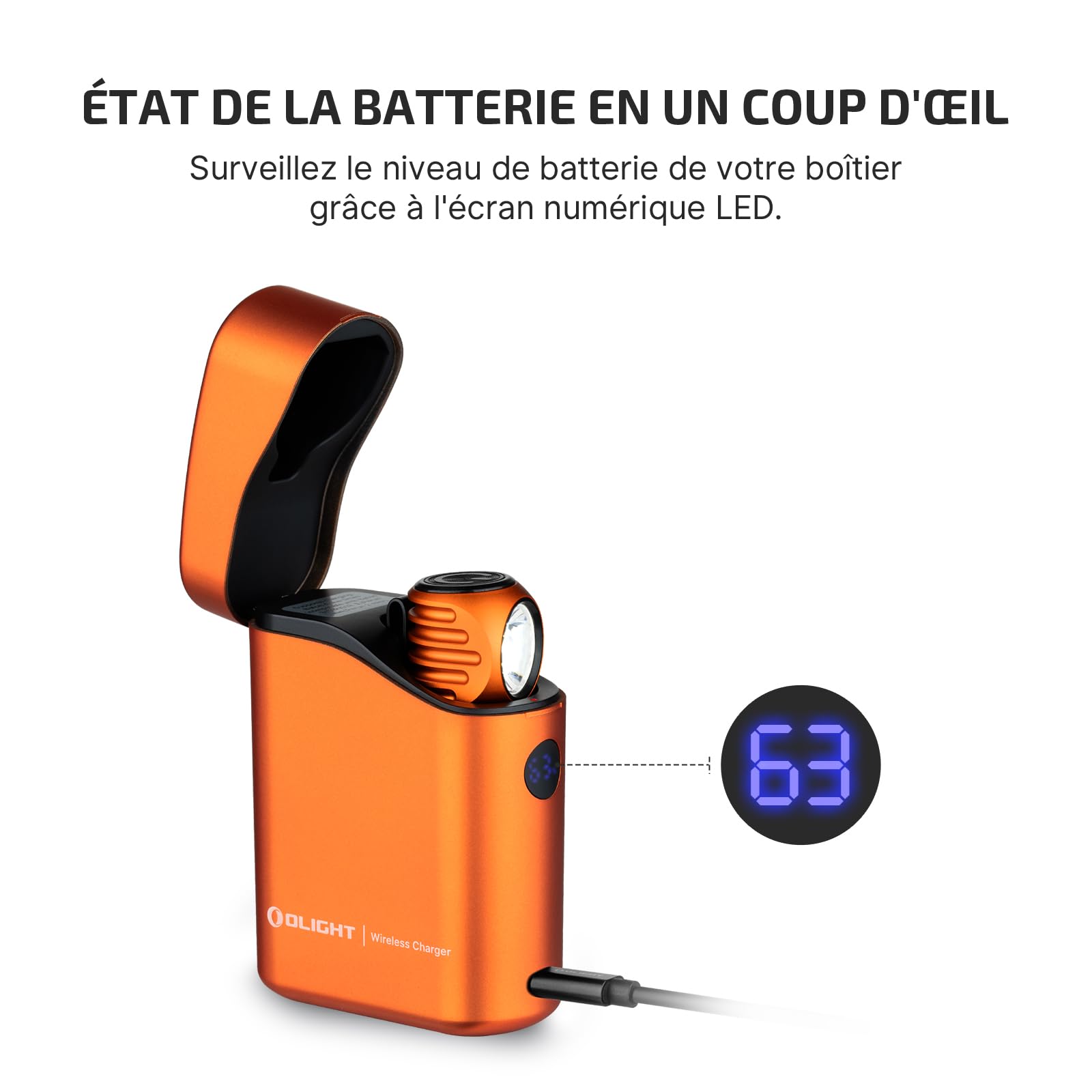 OLIGHT Perun 3 Mini Kit Lampe Frontale Puissante Rechargeable USB EDC 1250 LM Portée Max.155 Mètres Torche Clignotant 7 Modes Étanche IPX8 Headlamp LED Feu Rouge Pour Camping