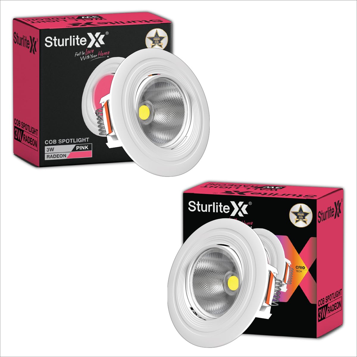 See full amazon price history chart for Sturlite Radeon 3W LED Spotlight| Pink Light Color| 36mm-Cutout & Compact Design Ceiling Ligh| CRI Tech With High Voltage Protection Downlight - Pack of 2 Sturlite Radeon 3W LED Spotlight| Pink Light Color| 36mm-Cutout & Compact Design Ceiling Ligh| CRI Tech With High Voltage Protection Downlight - Pack of 2 (B0CR6D69PF) Amazon Price History, Amazon Price Tracker