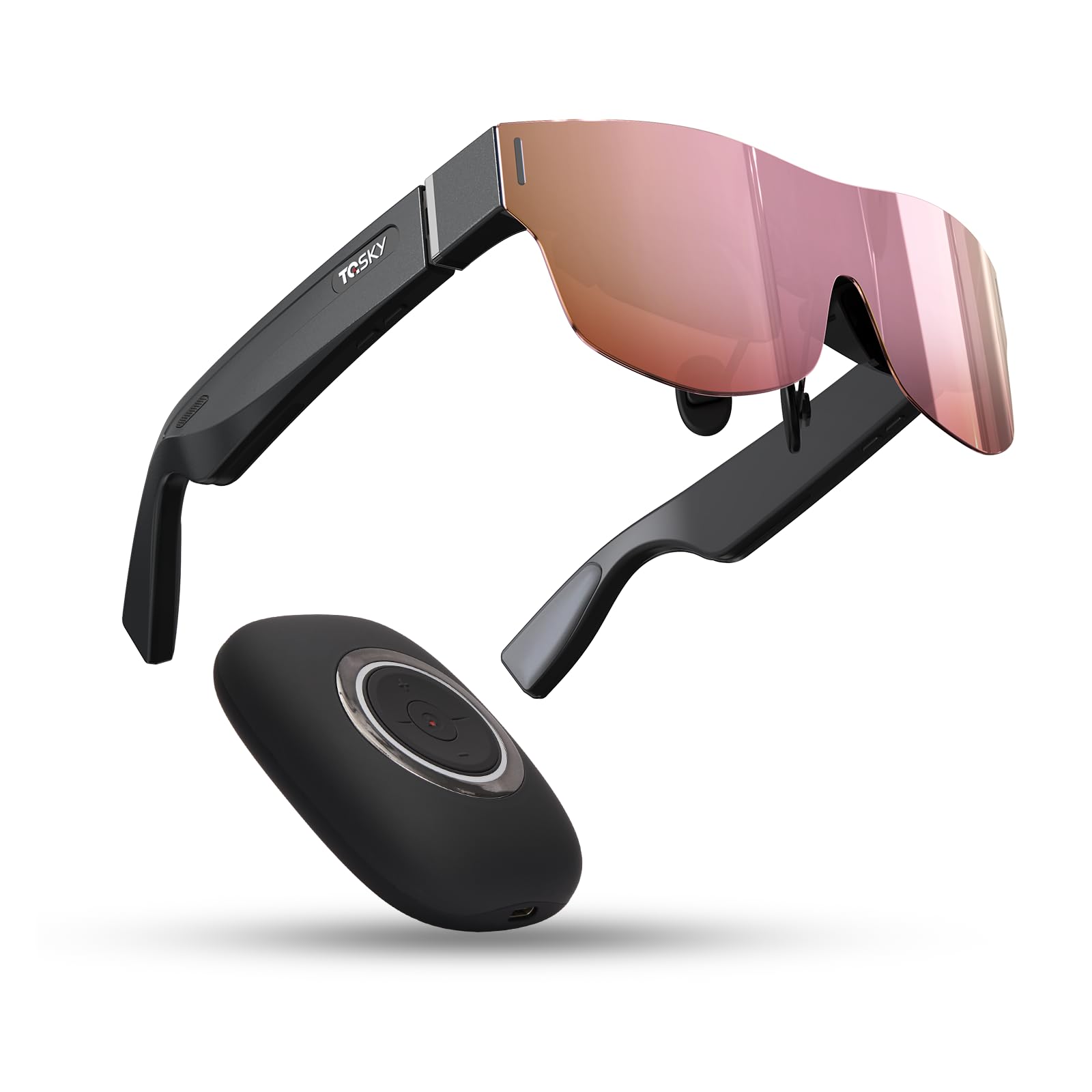 TQSKY T1 AR Glasses with TBOX Smart Glasses Trendy Tech Gadgets Video Glasses with 150 1800-Nit Ultra-Sharp Screen