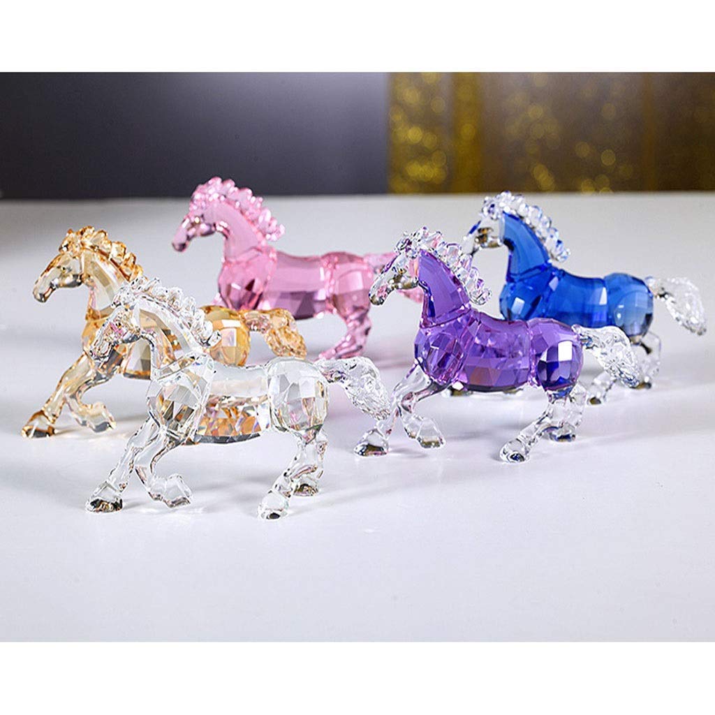 クリスタルガラス　ホース置物　馬 Amazon.co.jp: 工芸品 クリスタルホース置物ガラスの馬の香水瓶