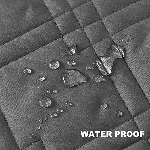 Tempcore Waterproof Couch Covers For 2 Cushion Couch, Machine Washable Loveseat Cover, Seat Width To 48", Couch Covers For Dogs, Sofa Cover For Pets/Children, Grey #TOP5