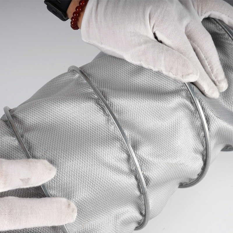 Tuyau d'admission d'air anti-fuite en fibre de verre avec colliers pour extracteur CVC